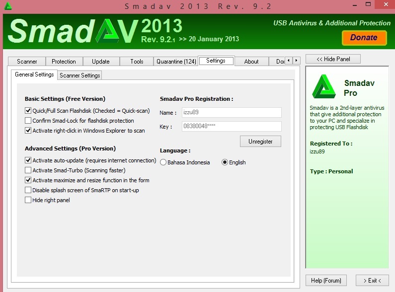 SmadAV 2013 9.0 Download  Descargar  Antivírus