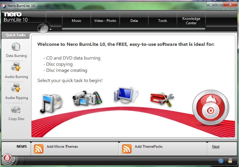 Nero BurnLite 10.0.105 Download | Descargar | CD/DVD/BR Burning