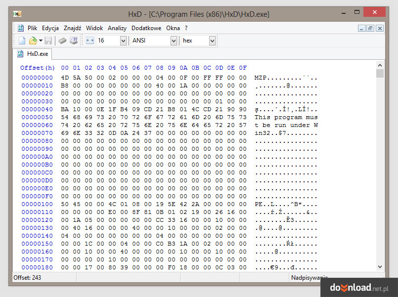 HxD Hex Editor | Editores De Código Fonte